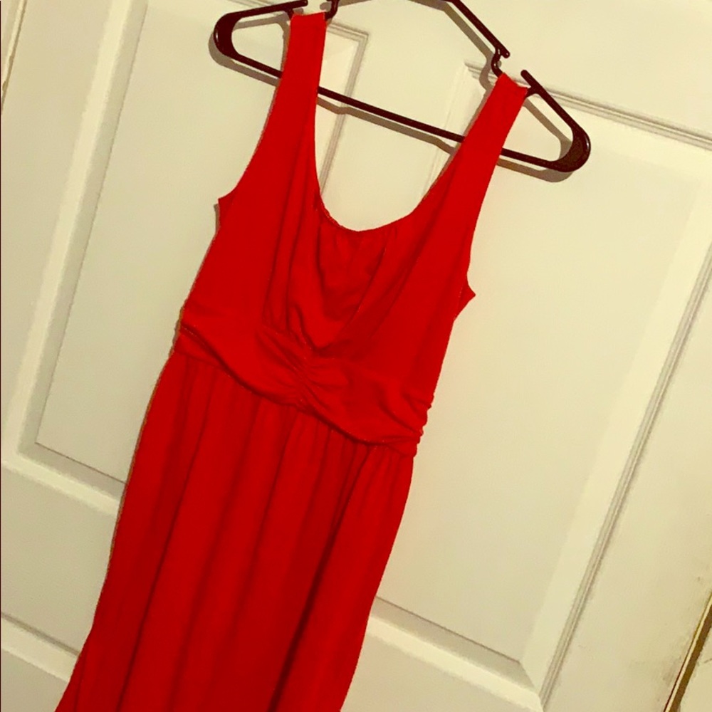 Short red dress